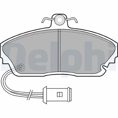 Bremžu uzliku kompl., Disku bremzes DELPHI LP559