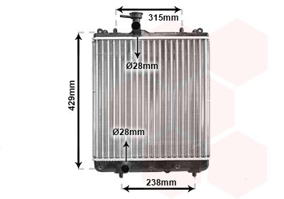 Radiators, Motora dzesēšanas sistēma VAN WEZEL 37002330