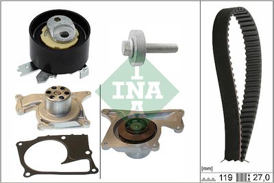 Ūdenssūknis + Zobsiksnas komplekts Schaeffler INA 530 0843 30