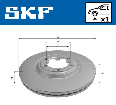 Тормозной диск SKF VKBD 81293 V1