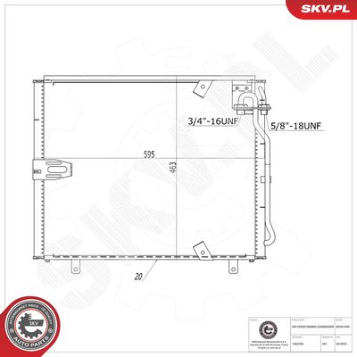 Конденсатор, кондиционер ESEN SKV 86SKV469