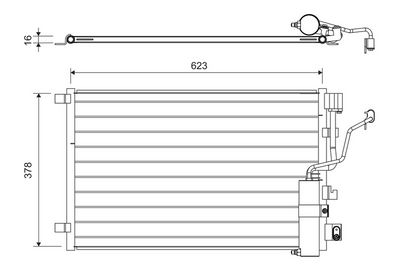 Kondensators, Gaisa kond. sistēma VALEO 822733