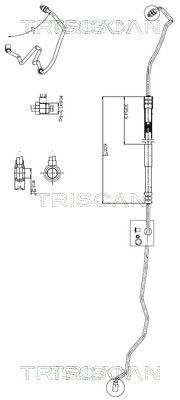 Гидравлический шланг, рулевое управление TRISCAN 8516 29041