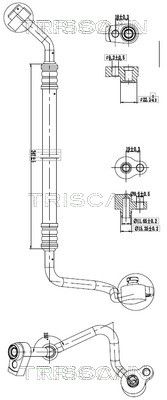 Augst-/Zemspiediena cauruļvads, Gaisa kond. sist. TRISCAN 9010 16012