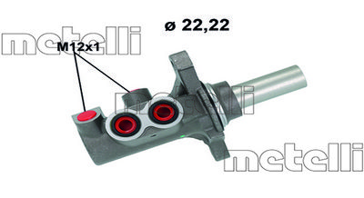 Главный тормозной цилиндр METELLI 05-1268