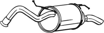 Izplūdes gāzu trokšņa slāpētājs (pēdējais) BOSAL 228-053