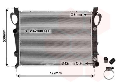 Radiators, Motora dzesēšanas sistēma VAN WEZEL 30002311