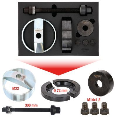 Montāžas instrumentu komplekts, Riteņa rumba/gultnis KS TOOLS 150.2145