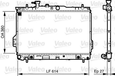 Radiators, Motora dzesēšanas sistēma VALEO 735606