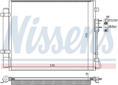 Конденсатор, кондиционер NISSENS 940821