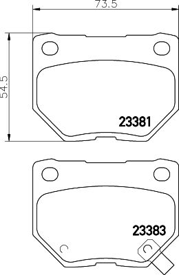 Bremžu uzliku kompl., Disku bremzes HELLA PAGID 8DB 355 011-601