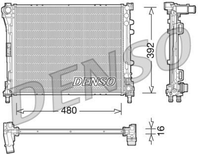 Radiators, Motora dzesēšanas sistēma DENSO DRM09087