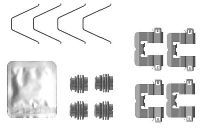 Комплектующие, колодки дискового тормоза TEXTAR 82553800