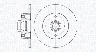 Тормозной диск MAGNETI MARELLI 361302040815