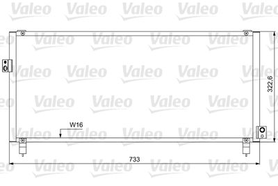 Конденсатор, кондиционер VALEO 814052