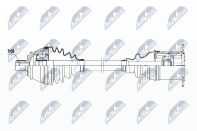 Приводной вал NTY NPW-AU-023