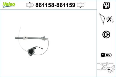 Стеклоподъемник VALEO 861158