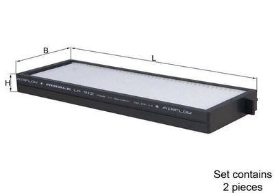 Filtrs, Salona telpas gaiss KNECHT LA 912/S