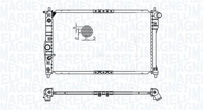 Radiators, Motora dzesēšanas sistēma MAGNETI MARELLI 350213175600
