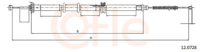 Тросик, cтояночный тормоз COFLE 92.12.0728