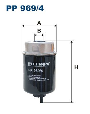 Degvielas filtrs FILTRON PP 969/4