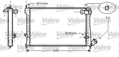 Radiators, Motora dzesēšanas sistēma VALEO 734455