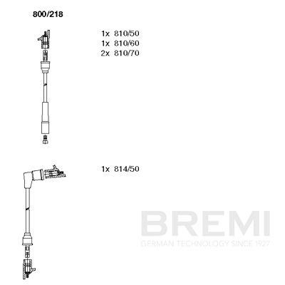 Augstsprieguma vadu komplekts BREMI 800/218