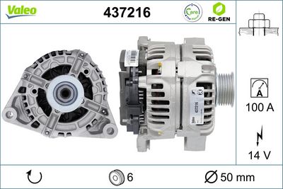 Генератор VALEO 437216