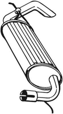 Глушитель выхлопных газов конечный BOSAL 211-395