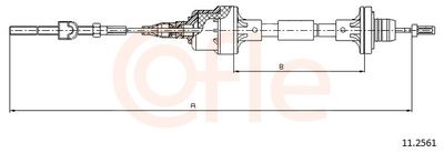 Трос, управление сцеплением COFLE 92.11.2561