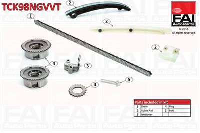 Комплект цели привода распредвала FAI AUTOPARTS TCK98NGVVT