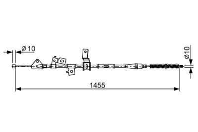 Тросик, cтояночный тормоз BOSCH 1 987 482 648
