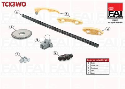 Комплект цели привода распредвала FAI AUTOPARTS TCK3WO