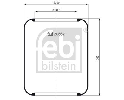 Pneimoatsperes spilvens, Pneimopiekare FEBI BILSTEIN 20662