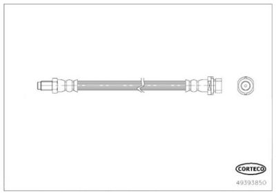 Bremžu šļūtene CORTECO 49393850