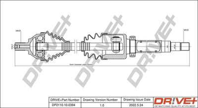 Приводной вал Dr!ve+ DP2110.10.0394