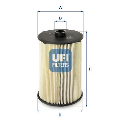 Degvielas filtrs UFI 26.043.00