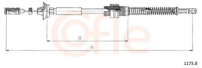 Тросик газа COFLE 1173.8