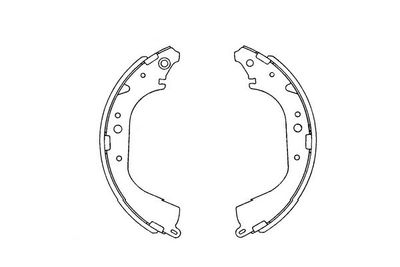 Bremžu loku komplekts KAVO PARTS KBS-9901