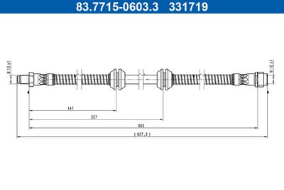 Тормозной шланг ATE 83.7715-0603.3