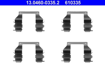 Комплектующие, колодки дискового тормоза ATE 13.0460-0335.2