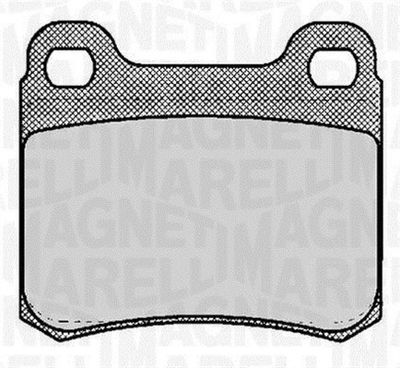 Bremžu uzliku kompl., Disku bremzes MAGNETI MARELLI 363916060306