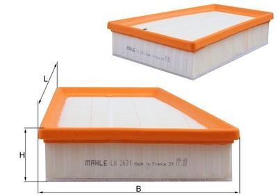 Воздушный фильтр MAHLE LX 2631