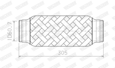 Сильфон, система выпуска WALKER 08944