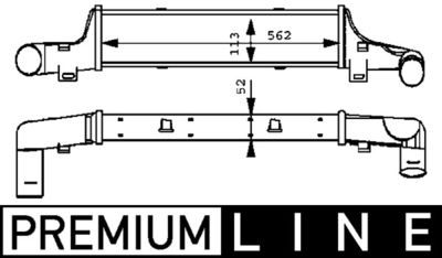 Интеркулер MAHLE CI 52 000P
