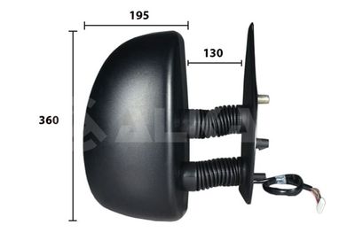 Ārējais atpakaļskata spogulis ALKAR 9257961
