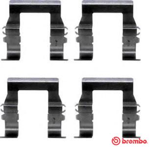 Piederumu komplekts, Disku bremžu uzlikas BREMBO A 02 236