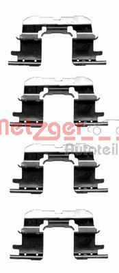 Комплектующие, колодки дискового тормоза METZGER 1091227