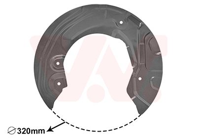Dubļu sargs, Bremžu disks VAN WEZEL 0627372