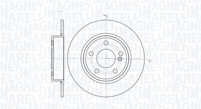 Тормозной диск MAGNETI MARELLI 361302040359